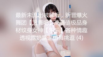 最新未流出破解版，新晋爆火舞团【艺舞吧】高颜值极品身材纹身女神【乐乐】各种情趣透视露奶露逼热舞挑逗 (4)