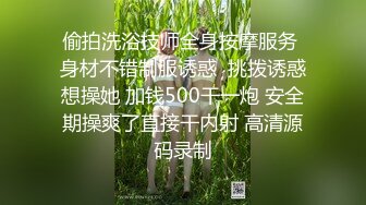 偷拍洗浴技师全身按摩服务 身材不错制服诱惑  挑拨诱惑想操她 加钱500干一炮 安全期操爽了直接干内射 高清源码录制