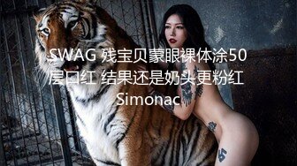 SWAG 残宝贝蒙眼裸体涂50层口红 结果还是奶头更粉红 Simonac