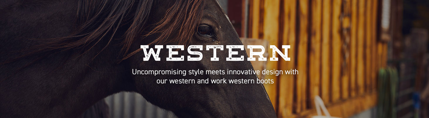 Western: Uncompromising style meets innovative design with our western and work western boots.